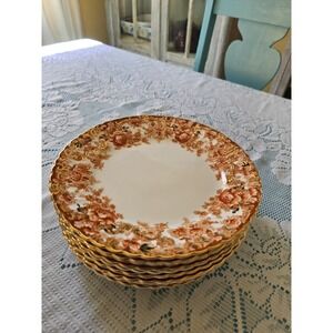Antique Salad Plate. Victorian Rust, Fenton By Samuel Radford 1800's  5 Of 2 Ava
